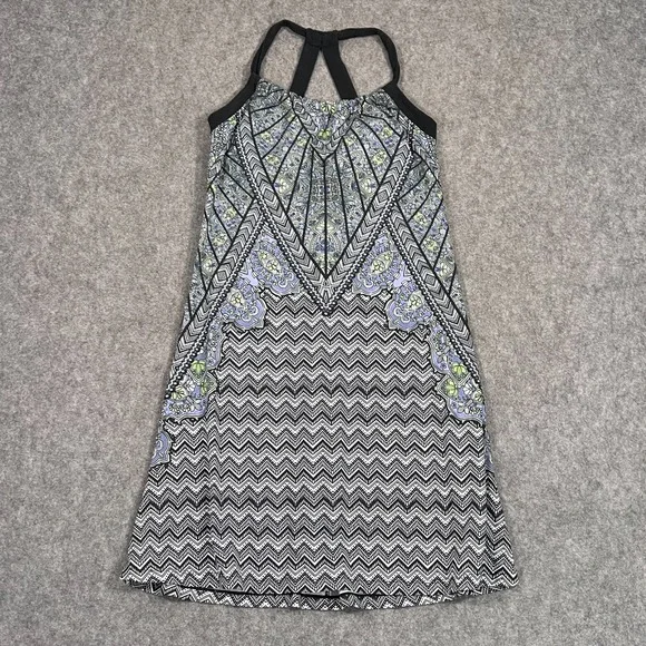 PrAna Multicolor Geometric Amaya Sleeveless Athletic Mini Dress Women's Size XS - Picture 1 of 8